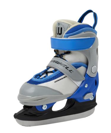 Winnwell Balance Blade Adjustable Skate - Ice Hockey Skates for Boys & Girls - Kids Ice Skates to Help Children Learn to Skate - Adjust Boot with 4 Sizes