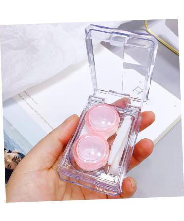 Partykindom 6 STK Mini Colored Contact Lens Containers with Cleaning Case & Mirror - Japanese Style Holder - Buy Online on GoSupps.com
