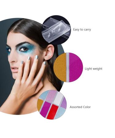 Buy Lurrose 8pc Glitter Eyelash Storage Boxes - Empty Lash Holders for False Eyelashes | International Shipping Available - Buy Online on GoSupps.com