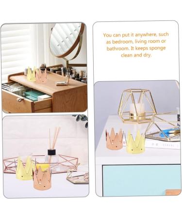 FRCOLOR 8 Pieces Crown Beauty Egg Holder Storage Rack Alloy Cosmetics - Buy Online on GoSupps.com