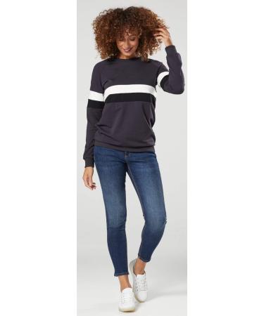 Zeta Ville Maternity Nursing Zipped Sweatshirt Striped Jumper - Graphite - Size 10 - Buy Online on GoSupps.com