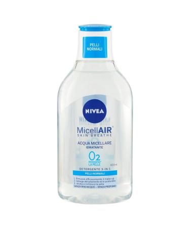 NIVEA NIVEA MicellAIR 5in1 Refreshing Micellar Water 400ml Face and eye makeup remover with micellar complex no-rinse cleanser for face eyes and lips for normal skin