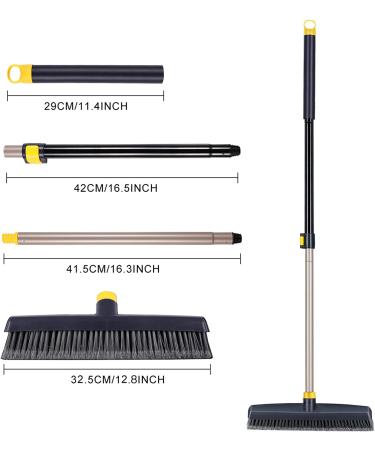 Yocada Push Broom Brush - Heavy-Duty Stiff Bristles Broom Head for Outdoor & Commercial Cleaning - Buy Online on GoSupps.com