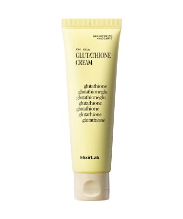 elixirlab Glutathione Cream (10 000ppm) - Korean Brightening Moisturizer with Niacinamide & Cica Exosome to Target Appearance of Dark Spots Discoloration and Uneven Skin Tone for Face 1.76 oz