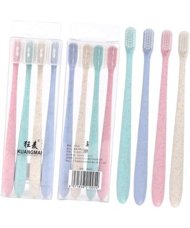 Minkissy Travel Toothbrush Set - 8 Pieces with Caps | Portable & Compact Toothbrushes for International Shipping - Buy Online on GoSupps.com