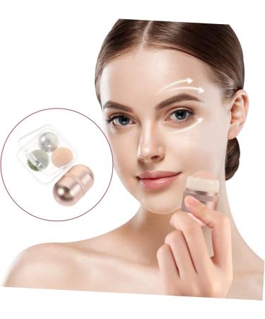 Volcanic Stone Ball Jade Facial Massager Set - Pink Jade Rollers & Skin Scraping Tools for Enhanced Beauty - Buy Online on GoSupps.com