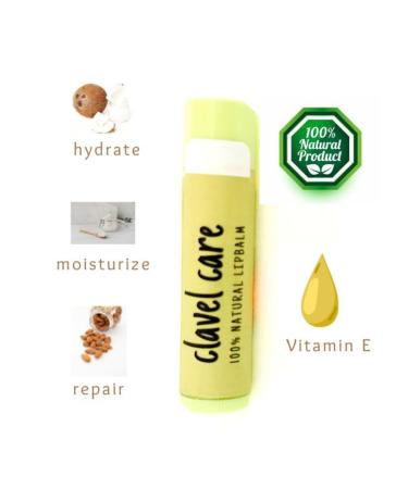 Clavel Care Organic Lip Balm | Long-Lasting Moisturizer for Dry Lips | Natural Oils & Vitamin E | Preservative-Free | 1 Pack - Shop Internationally - Buy Online on GoSupps.com