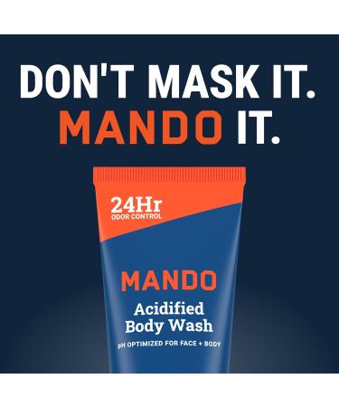 Mando Odor Shield Body Wash - 24 Hour Control - Removes Odor Better than Soap - SLS and Paraben Free Skin Safe - 8.5 Ounce (Pro Sport) Pro Sport 8.5 Fl Oz (Pack of 1) - Buy Online on GoSupps.com