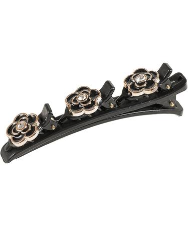 Delicate Hair Clips Sectioning Hair Clips For Thick Thin Hair Daily Use Hair Sectioning Gifts For Women Girls Hair Cli Camellia Black - Buy Online on GoSupps.com
