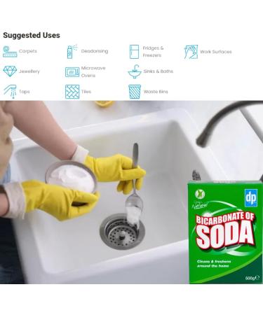 Buy Dri-Pak Clean & Natural Bicarbonate of Soda 500g | Premium Baking Soda for Cleaning & Cooking | Fast International Shipping - Buy Online on GoSupps.com