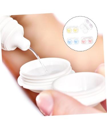 SEWOART 4 Series Contact Lens Container - Portable Plastic Holder & Makeup Case for Contact Lenses - Buy Online on GoSupps.com