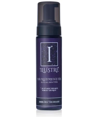ILUSTRE - The Illustrious Tan Self Tanning Mousse Instant False Tan with Moisturiser Tailored Bronzing from Light to Medium to Dark Tan with 1 2 or 3 Layers