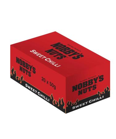 Nobby's Nut's | Choose From Dry Roasted Sweet Chilli or Salted (Nobbys Nuts | Sweet Chilli | 20x40g) - Buy Online on GoSupps.com