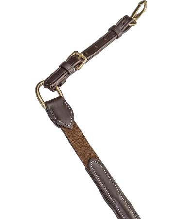 Buy SUNRIDE Windsor Leather Breastplate with Martingale for Horses - Adjustable & Elastic for Pony | Brown - Buy Online on GoSupps.com