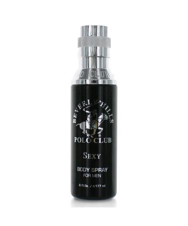 Beverly Hills Polo Club Body Spray for Men - BHPC Sexy for Men - Oriental Woody Fresh & Masculine Scent - Long Lasting Cologne Body Mist - Ideal Gift for Him 6oz