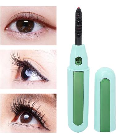 Verdant Touch USB Rechargeable Lash Curler Heated Eyelash Curler USB Rechargeable Electric Lash Curler Long-Lasting Portable Makeup Tool for Women Green - Buy Online on GoSupps.com