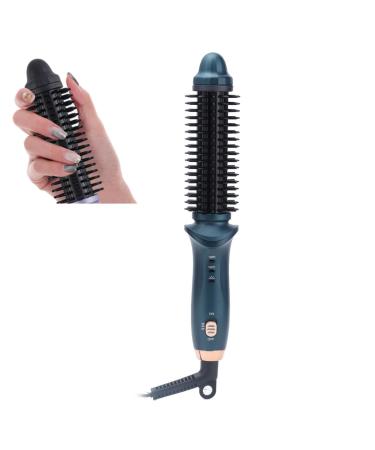 Small Curling Straightening Iron Brush for Short Long Hair Portable Heated Hair Curler Straightener Barrel Wand for Travel Home Styling Bangs Short Long Hair