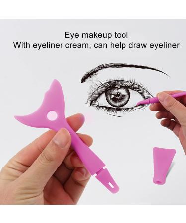 3Pcs Silicone Eye Reusable Silicone Eye Mask Brush Reusable Stencils Silicone Aids Eyeshadow Mascara Guard Tools - Buy Online on GoSupps.com