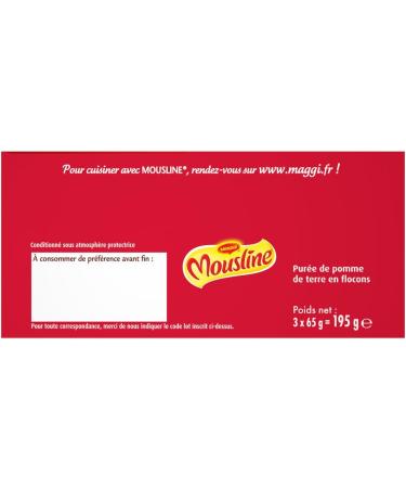 Maggi Mousline Plain Potato Puree (3 Sachets) 195g - Buy Online on GoSupps.com