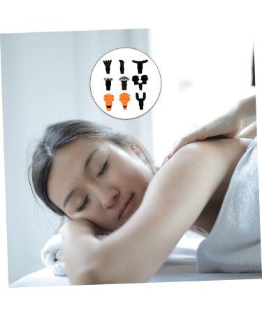 Frcolor 9-Piece Black Fascia Massage Head Set - Percussion Therapy for Athletes | Relieve Muscle Pain & Enhance Recovery - Buy Online on GoSupps.com