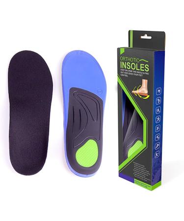 Heavy Duty Arch Support Orthotics Insoles for Men & Women | Gel Cushioning & Shock Absorption - Relief for Fasciitis | Fits Men's 5.5-6.5 & Women's 7.5-8.5 - Buy Online on GoSupps.com