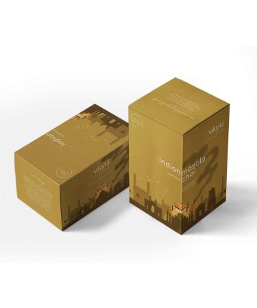 Vayu Indian Masala Chai (100% Assam) - 20 individually wrapped Chai Tea bags - Buy Online on GoSupps.com