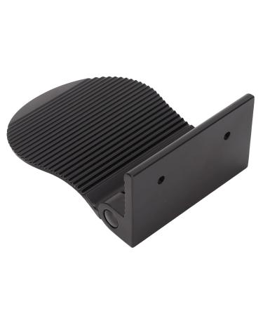 Gernie Shaving Pedestal Foot Stand - Alloy Shoe Shine & Foot Rub Brush Holder (Black) | International Shipping Available - Buy Online on GoSupps.com