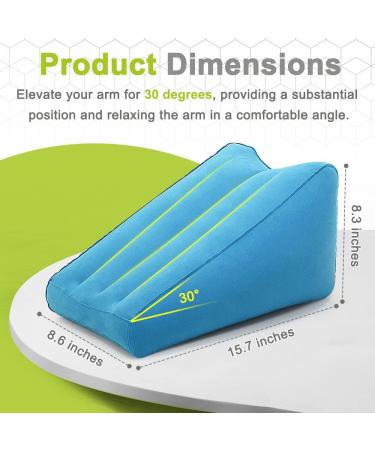Zelen Inflatable Arm Elevation Pillow | Arm Support Cushion for Pain Relief | Comfortable Rest for Broken Arm & Post-Surgery | Elbow Pillow - Buy Online on GoSupps.com