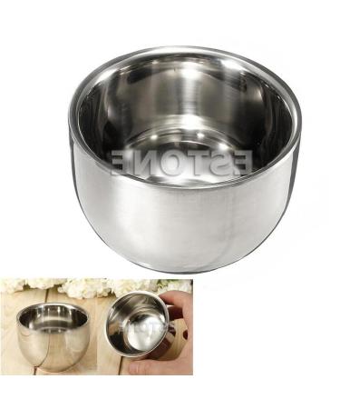 Pico stainless steel metal men shave bowl rich shave shaving cream container for men face cleaning cream mixing accessories brand new and