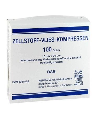 Cellulose fleece compresses 10x20 cm non-sterile