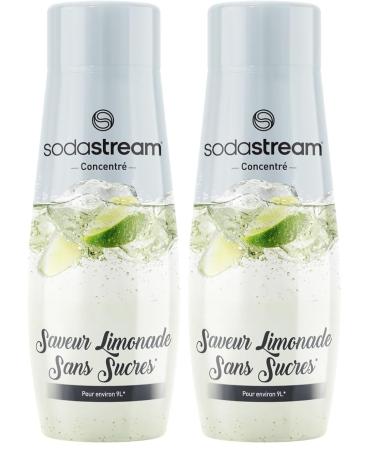 SodaStream Concentr Limonade Sans Sucres pour Machine Eau P tillante et Soda | Pr parez jusqu' 9 Litres de Limonade en Quelques Secondes 440ml (Lot de 2) 1 ml (Lot de 2)