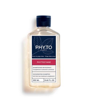 Phyto - Phytocyane - Invigorating Shampoo 250ml - Hair Loss - Cleanses - Restores vitality - Volume - Better quality hair - Stronger hair - 81% ingredients of natural origin