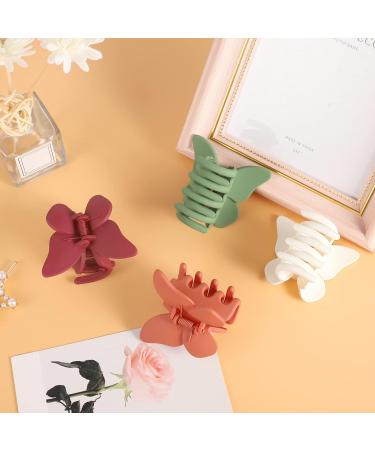 6 Pieces Butterfly Hair Clips for Girls and Women - 6 Colors, Strong Hold, Non-Slip Matte Jaw Clips - 2.6 Inch Cute Hair Claws - Buy Online on GoSupps.com