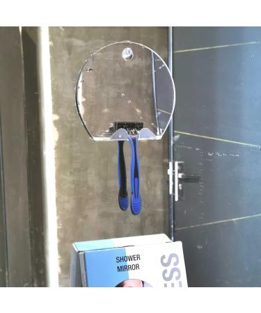 Beaupretty 2-Stage Anti-Drop Shower Razor & Mirror Organizer - Fogless Acrylic Travel Mirror for Effortless Shaving - Buy Online on GoSupps.com