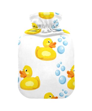 Hot water bottles with cover yellow rubber ducks hot water bags for pain relief pregnant women hot water bed warmer 2 liters
