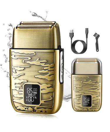 Men's Shaver All Metal Digital Display Men's Electric Shaver Full Body Washing Household Electric Razor Hair Salon Bald Hair Clipper