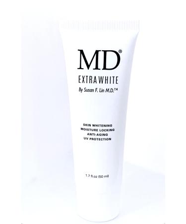 MD Extra White Skin Brightening Cream Anti-Aging Moisturizer with UV Protection 1.7 fl oz