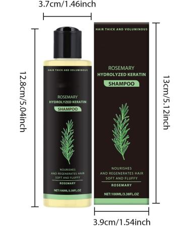 2 Pack Rosemary Shampoo for Hair Growth Natural Organic Shampoo Oil Control Reduces Static Charge and Frizz Unisex - Buy Online on GoSupps.com