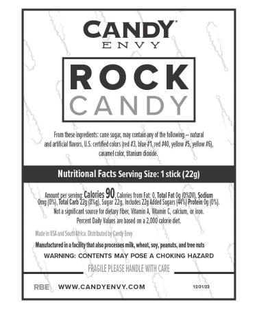 Mermaid Rock Candy Sticks - 18 Individually Wrapped on a Stick - 18 Count Pack - Buy Online on GoSupps.com