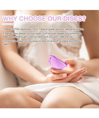 Shop IxyHKB Reusable Menstrual Discs - Silicone Menstrual Cups for Sports Swimming & Intimacy (S+L) | Eco-Friendly & Comfortable - Buy Online on GoSupps.com