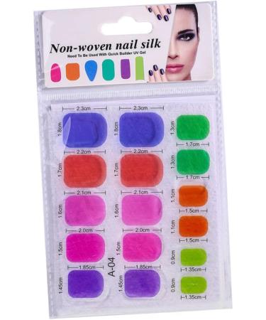 Healeved 2 Sets Non-woven Nail Silk Extension Nail Sticker Nail Polish Stickers Scissor Bumper Extension Nail Silk Fake Hair Edges Nail Art Forms Nail Kits Nail Extension Repair Fiber Sheet - Buy Online on GoSupps.com
