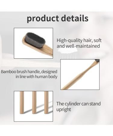 Eco-Friendly Bamboo Toothbrush Set - 4 Sustainable Nano Toothbrushes with 20 000 Soft Bristles - Buy Online on GoSupps.com