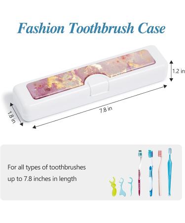 Buy Colorful Travel Toothbrush Case - Convenient Holder & Tongue Scraper Cover | International Shipping Available - Buy Online on GoSupps.com