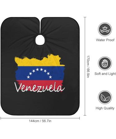 Venezuelan Flag Barber Cape | Professional Hair Cutting Apron - Water Stain Resistant Anti-Static - 56.7x66.9 Inch - Buy Online on GoSupps.com