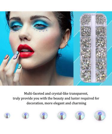1400 AB Rhinestones Set - 6 Sizes with Tweezers & Picker Pen for Nail Clothing & Craft Projects | International Shipping - Buy Online on GoSupps.com