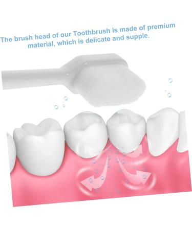 FRCOLOR 8-Pack Soft Toothbrushes for Sensitive Gums - Extra Soft Natural Bristles with Peppermint Flavor - Kid-Friendly Portable Cleaning Brush - Buy Online on GoSupps.com