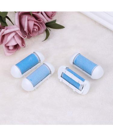 Replacement Rollers Foot Care Tool - 4 Pieces Blue Smooth Skin Remover for Pedicure - Buy Online on GoSupps.com
