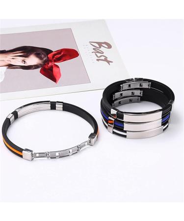 Oveallgo Apus Ion Therapeutic Lympunclog Titanium Wristband Titanium Lympunclog Magnetic Bracelet Magnetic Lymphatic Bracelet Adjustable Titanium Magnetic Bracelet 4PCS - Buy Online on GoSupps.com