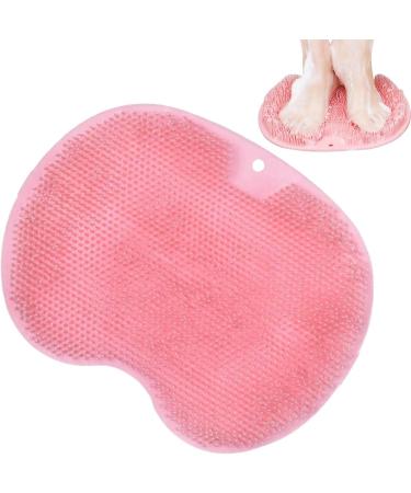 Jinmen 3-Piece Silicone Shower Foot Scrubber Set - Non-Slip Body Brush with Suction Cup - Gentle Exfoliation for Women - Easy Dead Skin Removal - Red - Buy Online on GoSupps.com