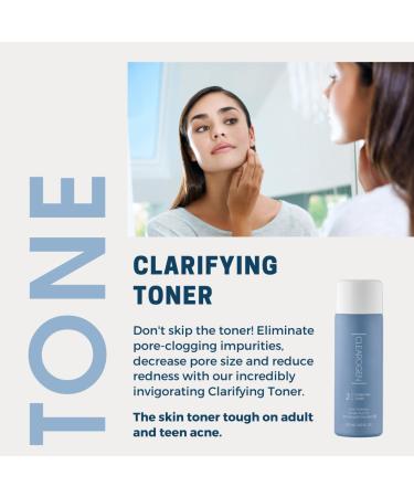 Clarifying Acne Toner - Salicylic Acid Astringent for Oily Skin | 4 Fl Oz Facial Toner for Blemishes & Clear Skin - Buy Online on GoSupps.com